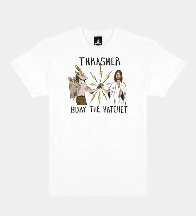 Thrasher X Toy Machine T-Shirt - White