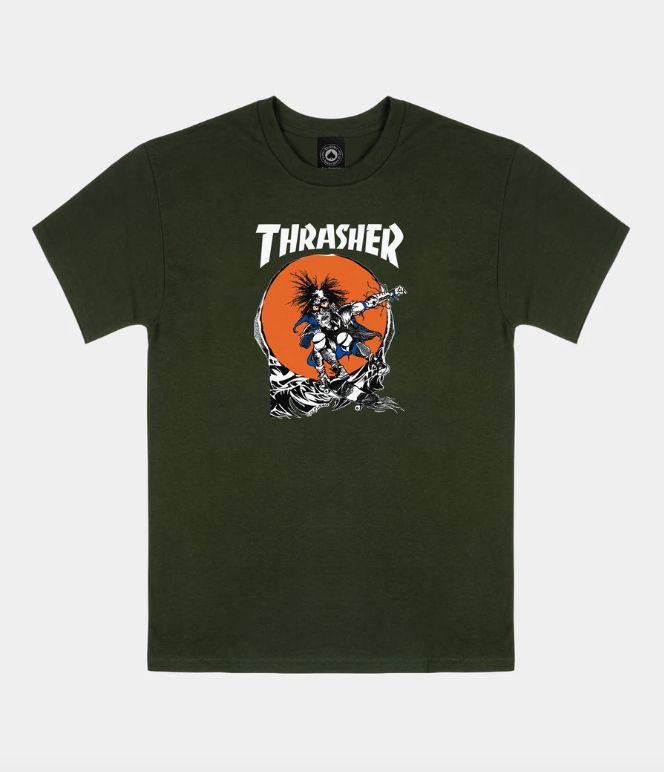 Thrasher - Skate Outlaw T-Shirt - Medium/Green