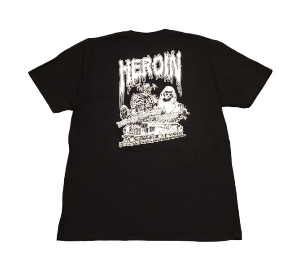 Heroin - Ghost Train Tee - Black - Medium