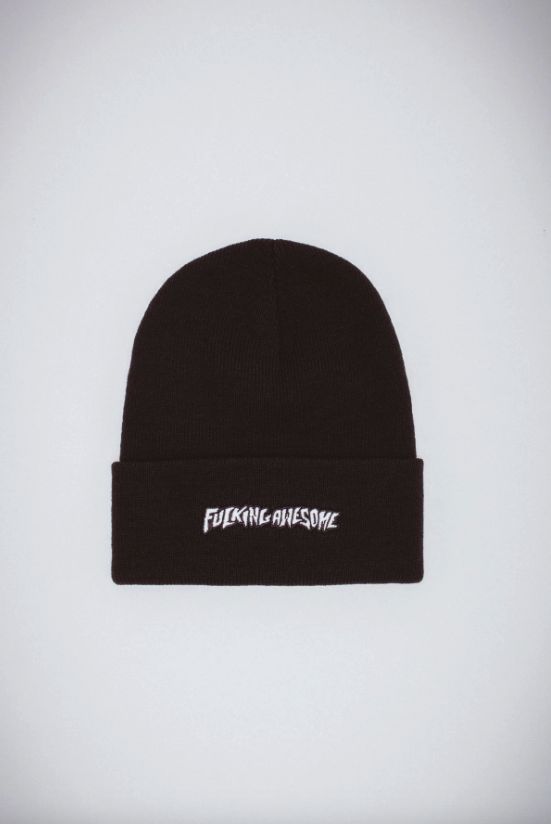 FA - Little Stamp Embroidered Beanie - Black