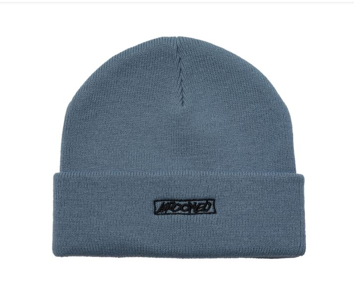 Krooked - Moonsmile Script Beanie - Blue
