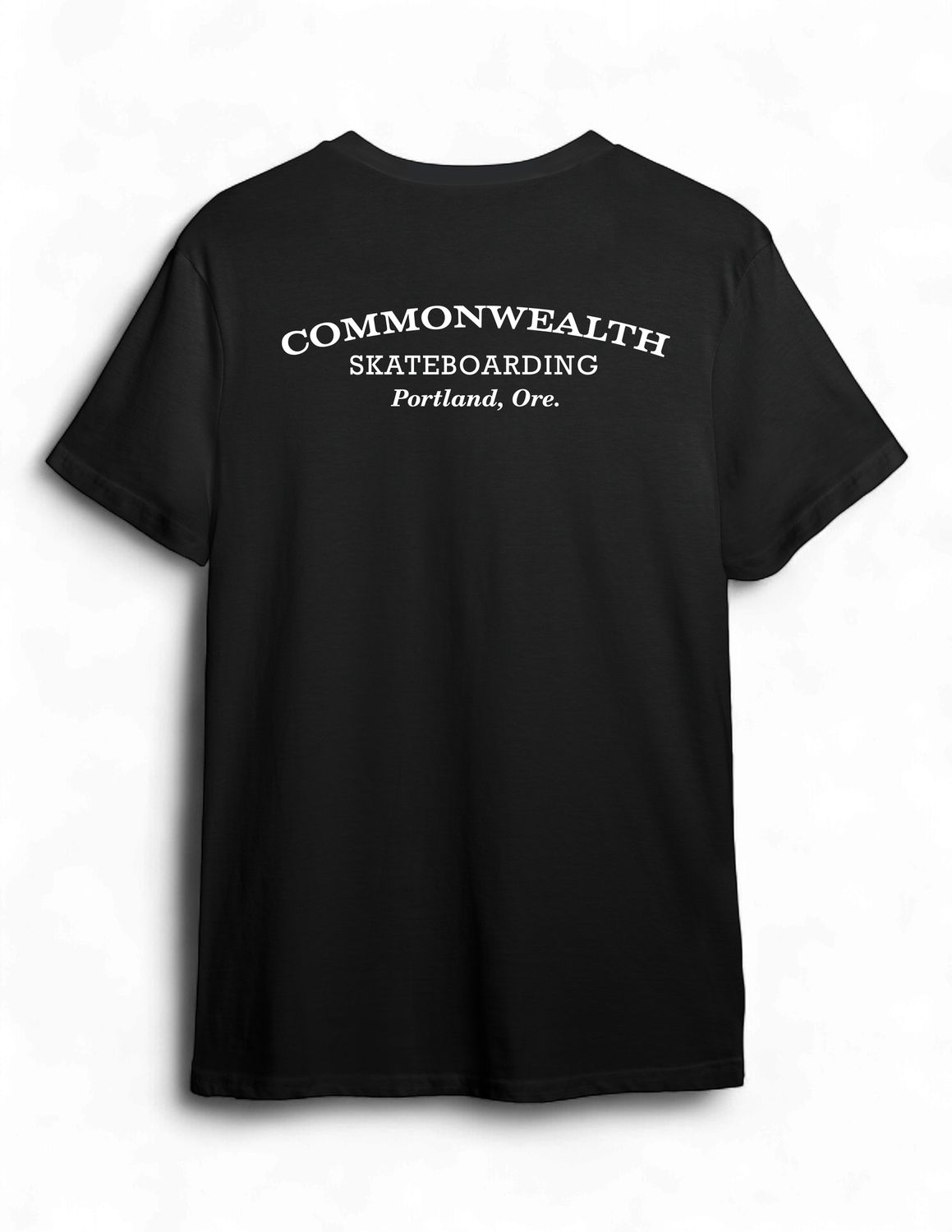 Commonwealth Center Script T-Shirt - Black
