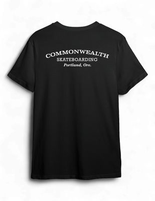 Commonwealth Center Script T-Shirt - Black