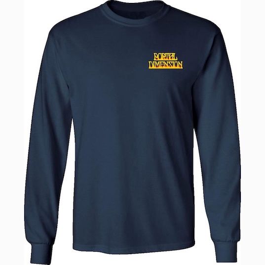 Portal Dimension Hell Portal Navy Long Sleeve T-Shirt