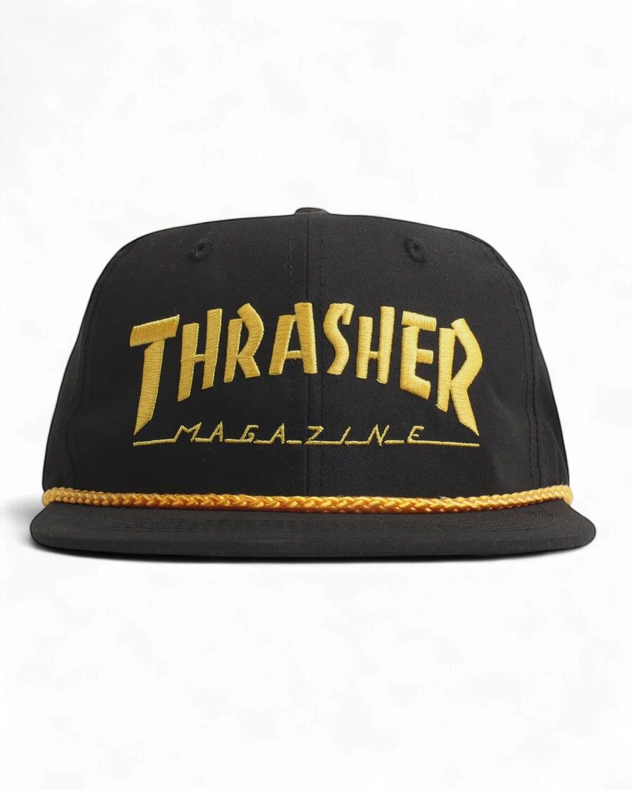 Thrasher - Rope Snapback Black/Yellow
