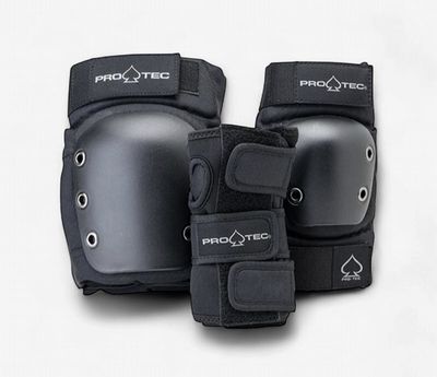 Pro-Tec - Street Junior 3 Pack Pad Set Black