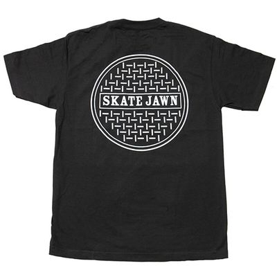 Skate Jawn - Sewer Cap Tee - Black