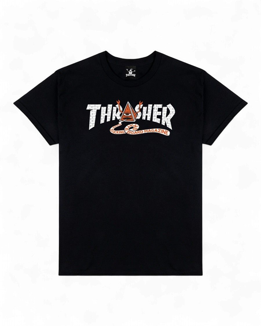 Thrasher X Toy Machine - Pyramid - Tee - Black