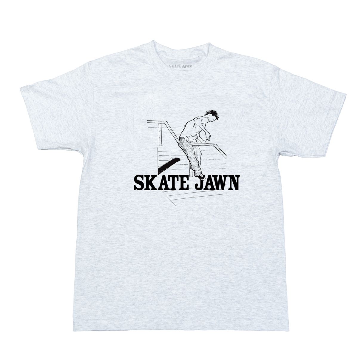 Skate Jawn - Handrail Tee - Ash