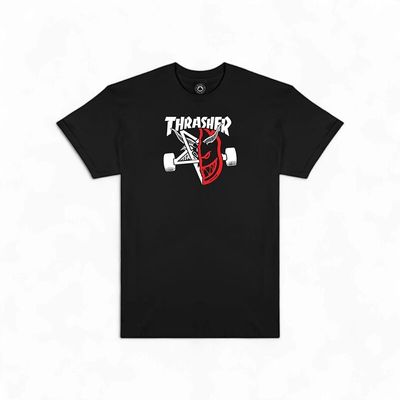 Thrasher X Spitfire - Thrash &amp; Burn SS Tee - Black
