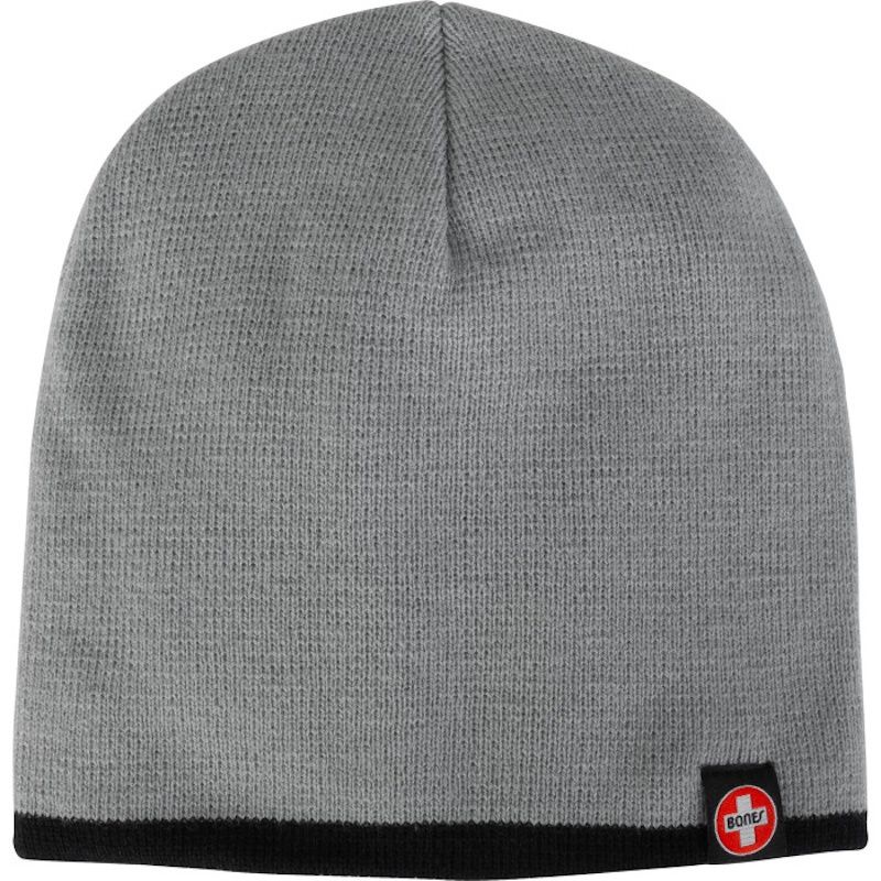 Bones Swiss Knit Beanie - Grey/Black