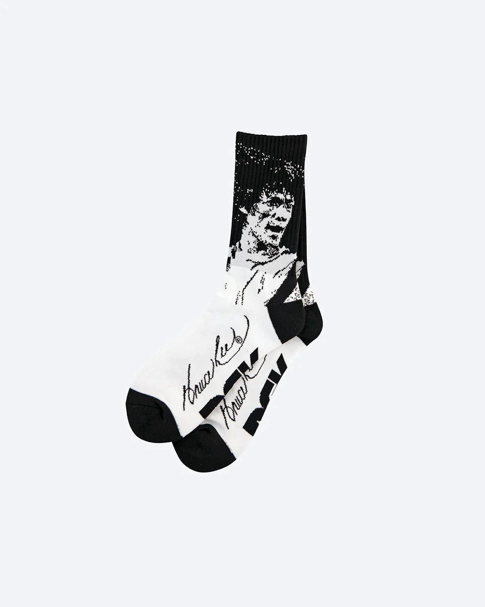 DGK x Bruce Lee Impact Socks - White