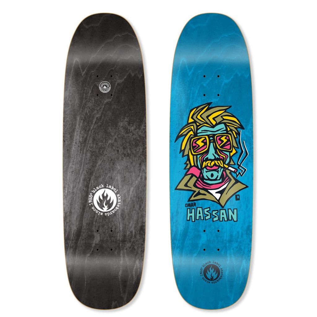 Black Label - Omar Hassan Smoking Section Black Widow Shape Deck 9.25