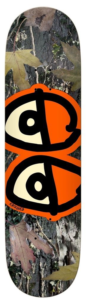 Krooked - Team Eyes Camo Orange Deck 8.25