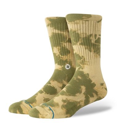 Stance Spotty Dye Crew Sock - Olive