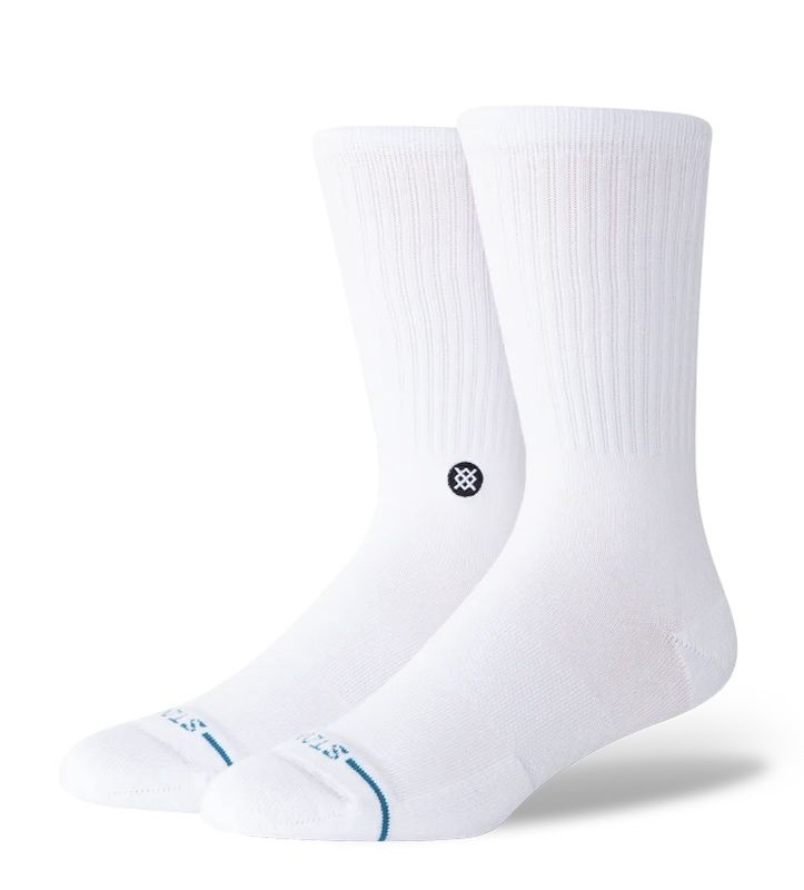 Stance Icon Crew Sock - White
