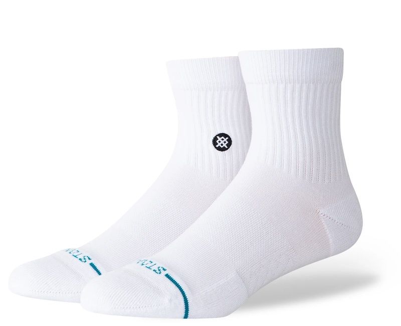 Stance Icon Crew Quarter Sock - White