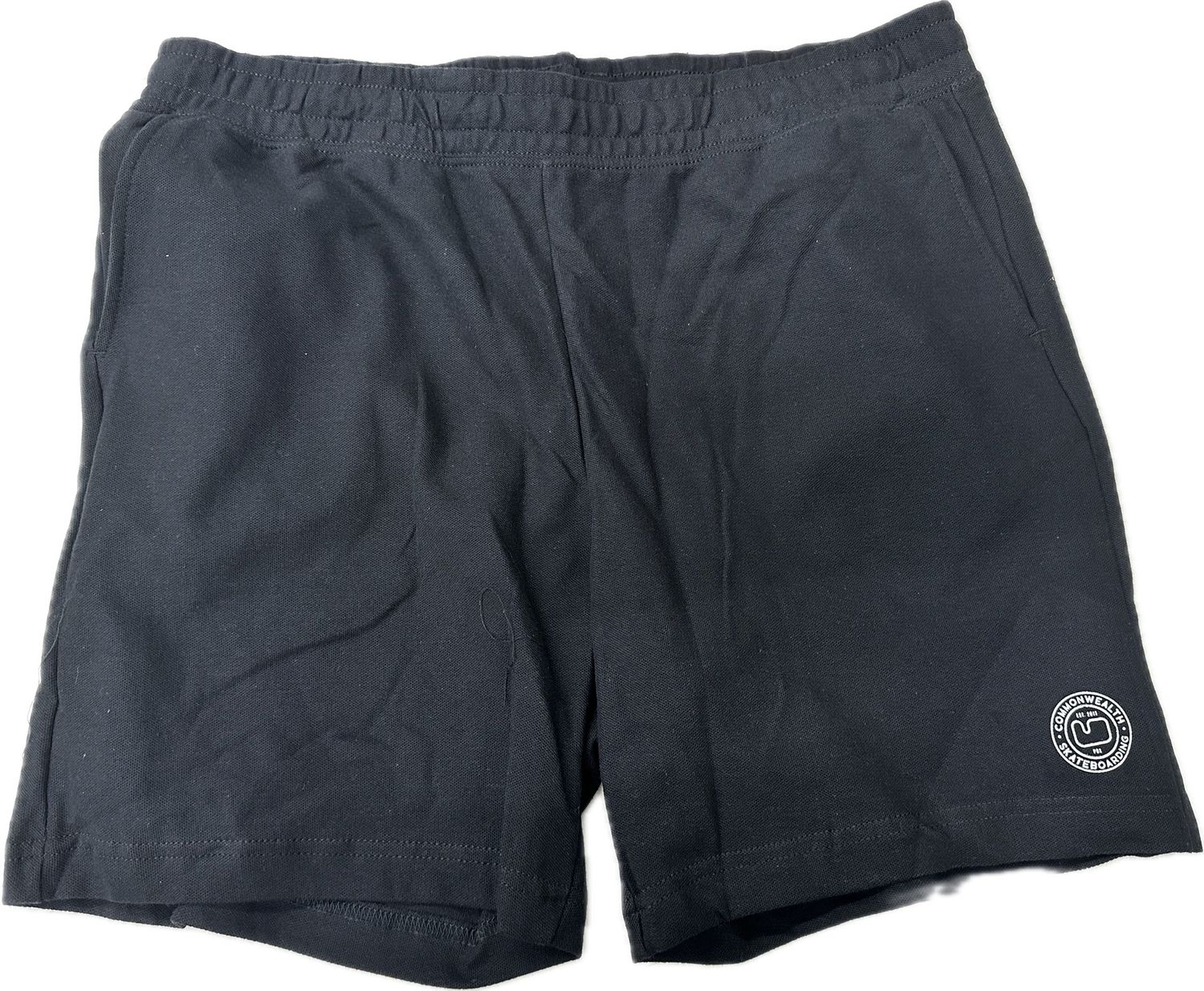 Commonwealth Pique Gym Shorts, Color: Black, Size: Large