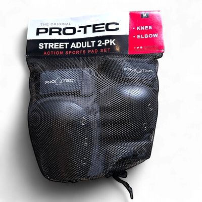 Pro-Tec Street Elbow/Knee 2-Pk Black