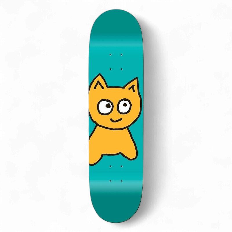Meow - Team Big Cat Teal Deck 8.25