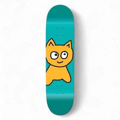 Meow - Team Big Cat Teal Deck 8.25