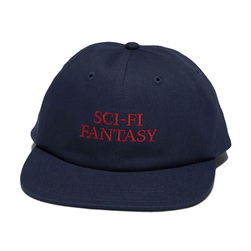 Sci-Fi Fantasy Herringbone Logo Hat - Navy, Color: Navy