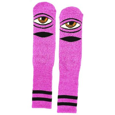 Toy Machine - Heather Sect Eye Sock (Neon Pink)