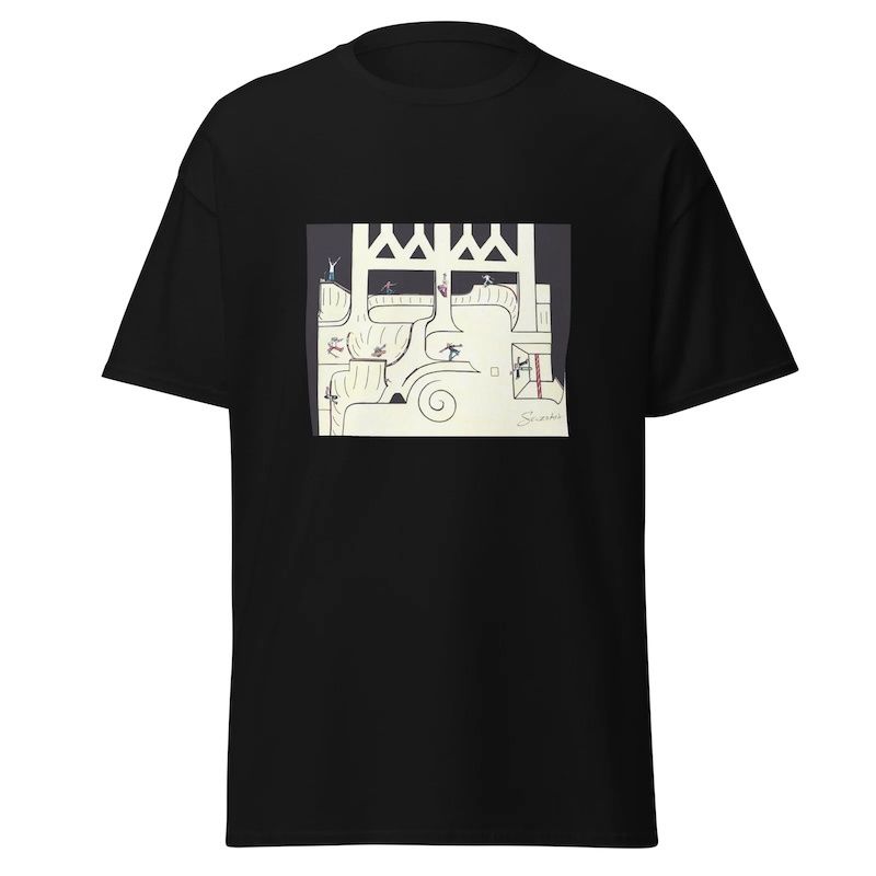 Burnside "OG Top View" T-Shirt, Color: Black, Size: Large