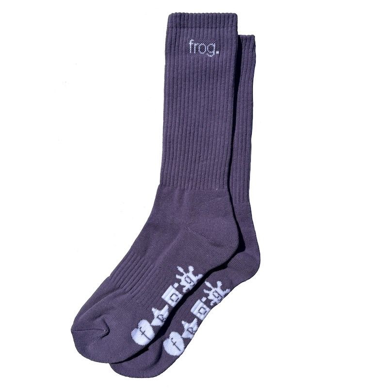 Frog Socks (Plum)