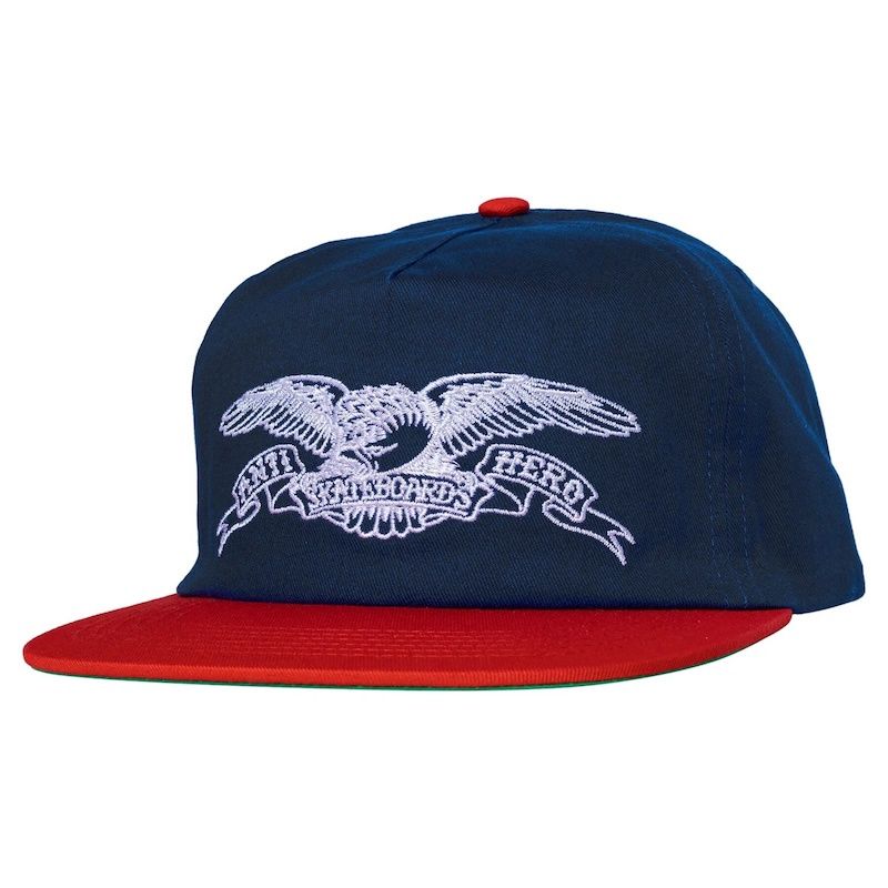 Anti-Hero - Basic Eagle SnapBack Hat (Navy/Red)
