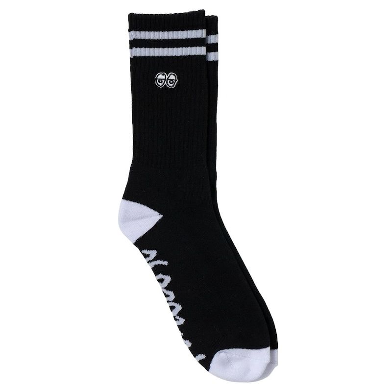 Krooked Eyes EMB Sock (Black/White)