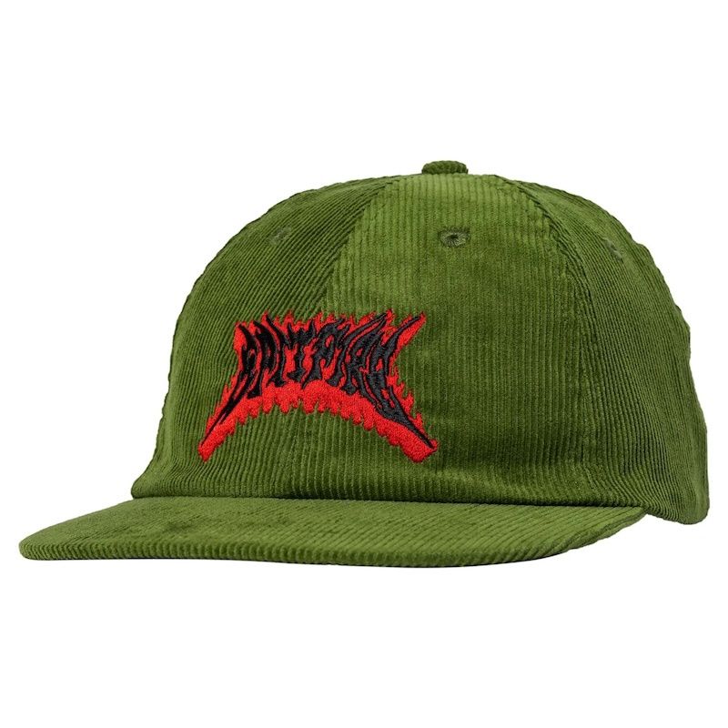 Spitfire Flame out Strapback Hat (Olive/Red/Black)