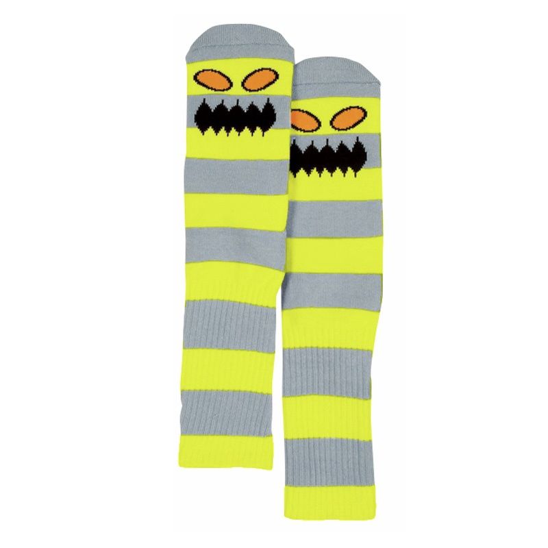 Toy Machine - Monster Big Stripe Socks (Yellow/Grey)