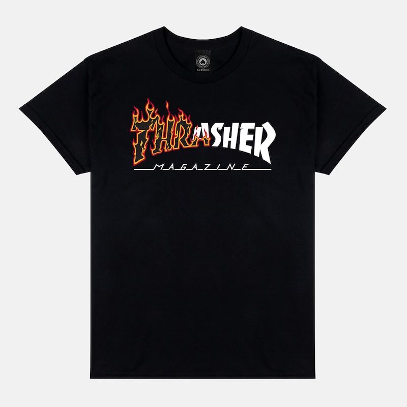 Thrasher - Ignite T-Shirt, Color: Black, Size: Medium
