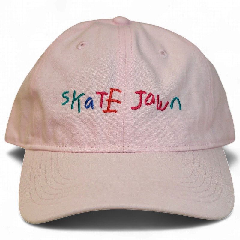 Skate Jawn - Crayon Dad Hat - Light Pink