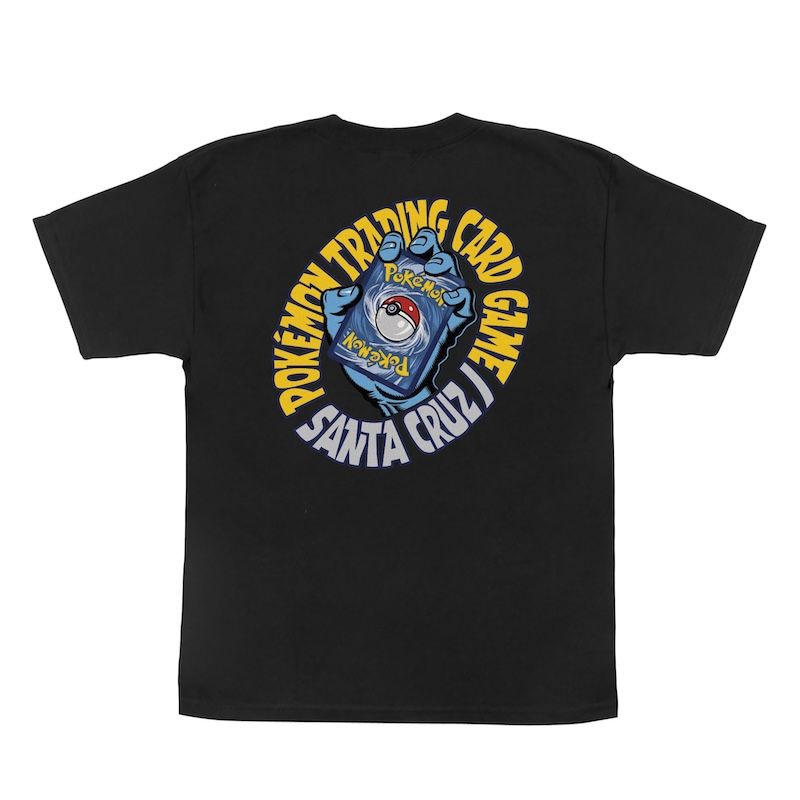 Santa Cruz - Pokémon TCG Hand S/S Midweight T-Shirt Black Youth