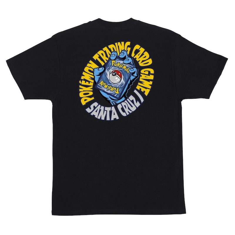 Santa Cruz - Pokémon TCG Hand S/S Heavyweight T-Shirt Black Mens