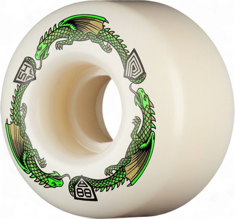 Powell - Dragons 88a - V4 Shape Dragon Formula Green Wheels (Set of 4)