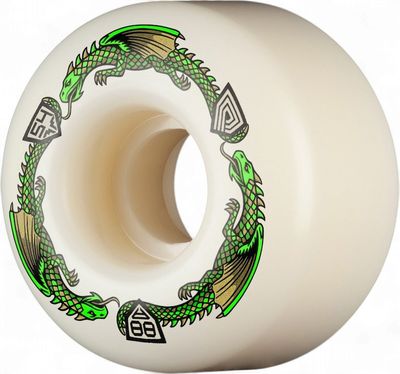Powell - Dragons 88a - V4 Shape Dragon Formula Green Wheels (Set of 4)