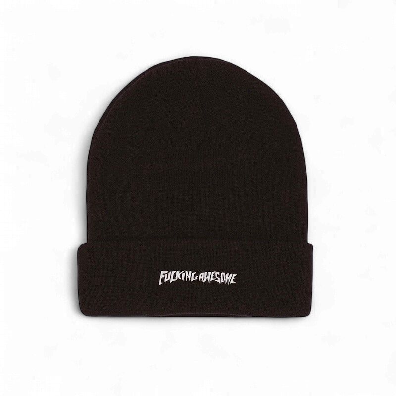 FA - Metal Stamp Logo Cuff Beanie