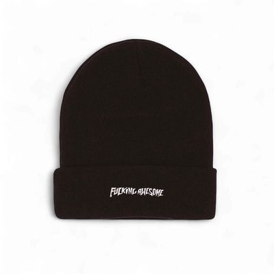 FA - Metal Stamp Logo Cuff Beanie