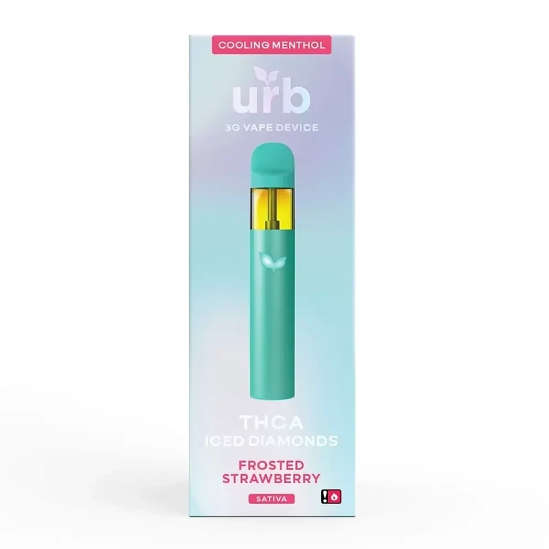 THCA Iced Diamonds Disposable 3ML – Frosted Strawberry