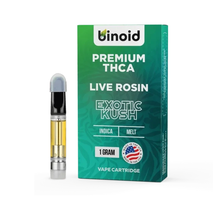 THCA VAPE CARTRIDGE – LIVE ROSIN - Exotic Kush
