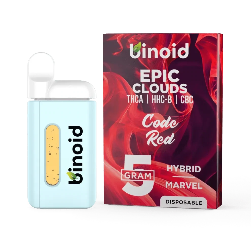 5 GRAM THCA + CBC DISPOSABLE VAPE – EPIC CLOUDS - CODE RED