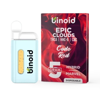 5 GRAM THCA + CBC DISPOSABLE VAPE – EPIC CLOUDS - CODE RED