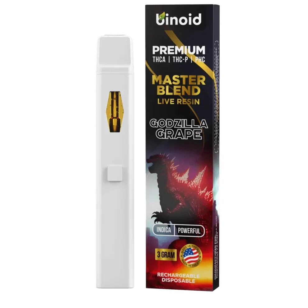 MASTER BLEND LIVE RESIN DISPOSABLE – 3 GRAM - GODZILLA GRAPE
