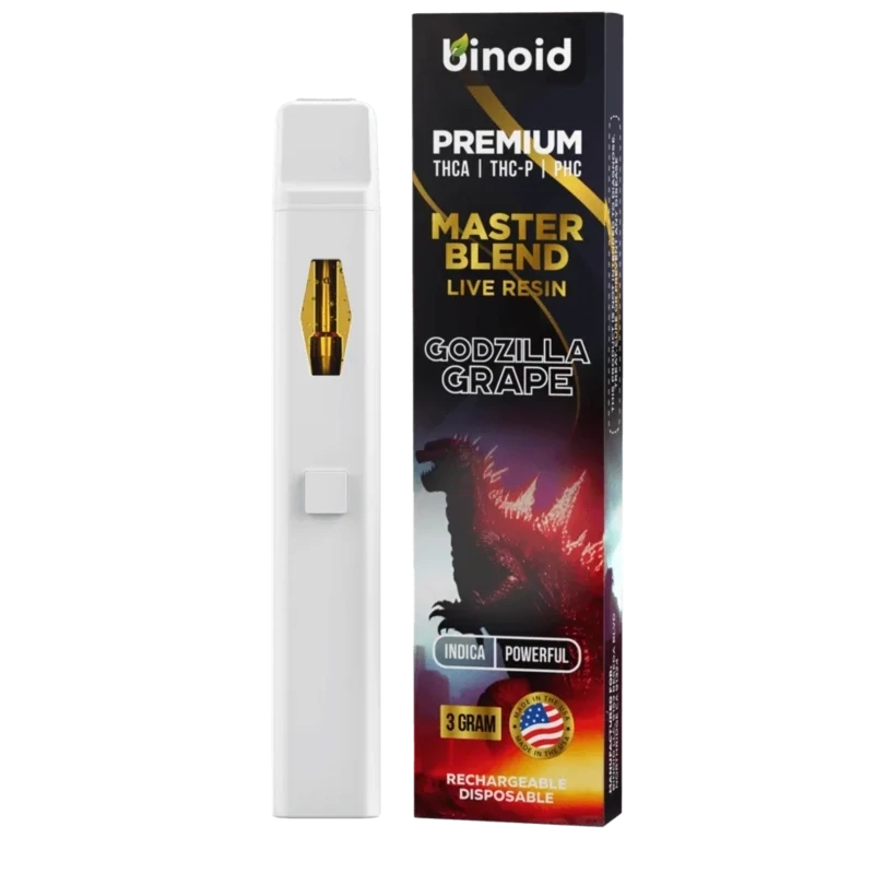 MASTER BLEND LIVE RESIN DISPOSABLE – 3 GRAM - GODZILLA GRAPE