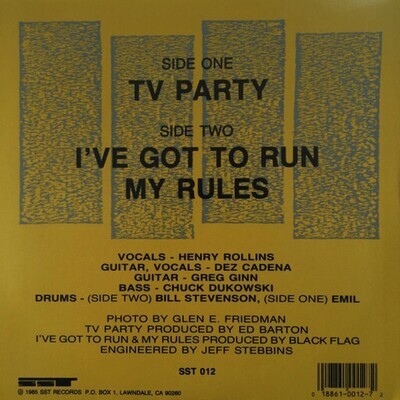 Black Flag – TV Party 7"