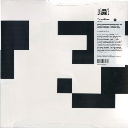 Dabrye ‎– Three / Three LP clear vinyl