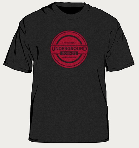 UNDERGROUND SOUNDS SHIRT BLK/RED L 2013